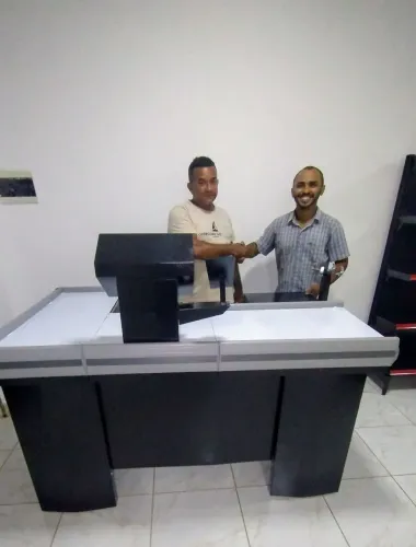 BALCÃO CHECKOUT EM AÇO 1.50 METRO INNAL
