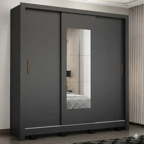 Guarda Roupa Santiago Preto (PAGA SOMENTE NA ENTREGA)