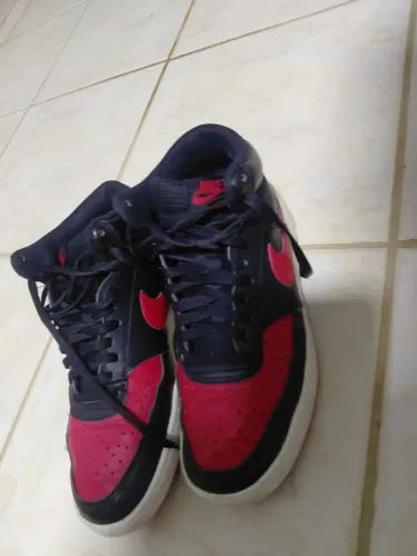 Tenis nike court vision mid vermelho