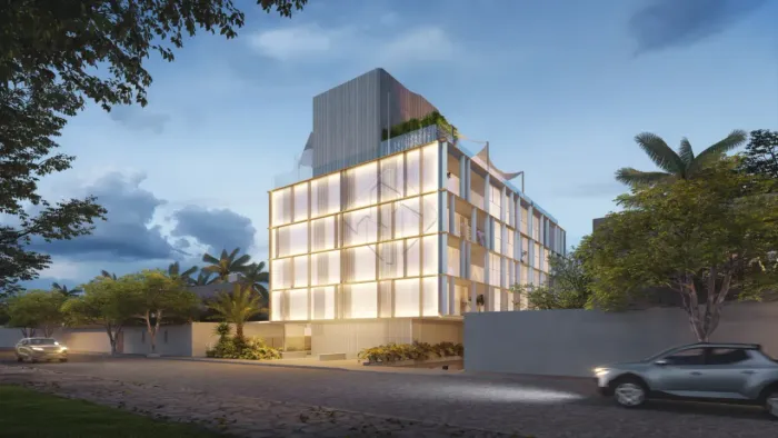 Flat Beira mar a venda com 1 quarto, vagas rotativas em Ponta de Campina - Cabedelo/PB