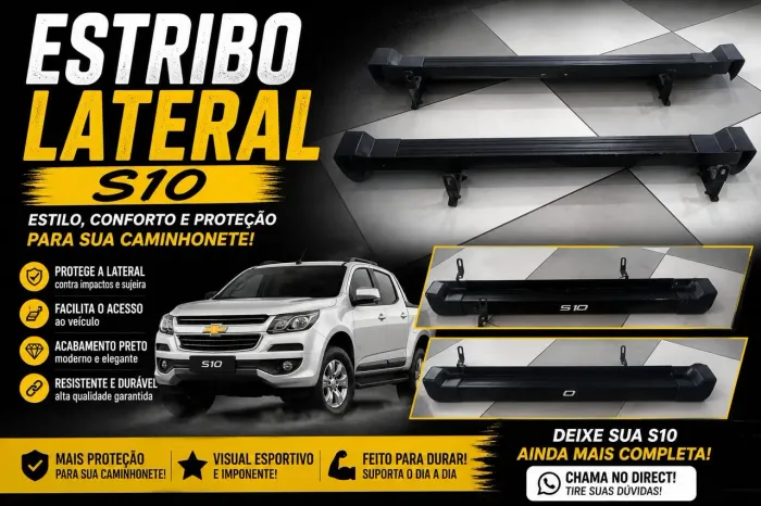 Estribo S10 cabine simples