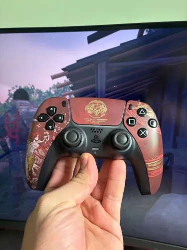 Controle Ps5 Dualsense Original Com Skin Do Elden Ring