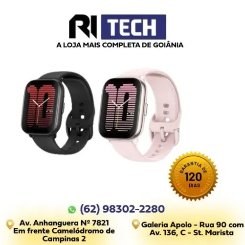 Smartwatch Amazfit Active GPS + Zepp Coach Bluetooth IP68 Esportivo Premium