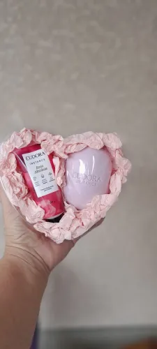 Coração com creme de mão e sabonete Eudora