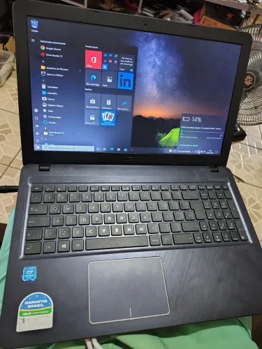 Notebook Asus tudo funcionando perfeitamente