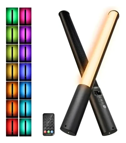 Bastão luxceo P400 rgb com controle fotografia
