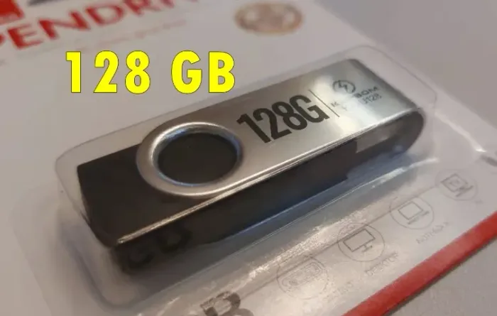 Pendrive 128GB Transfere Armazena e ompartilha Dados USB 2.0
