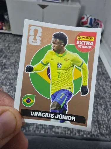 FIGURINHA VINI JR BRONZE ORIGINAL PANINI EXTRA STICKER
