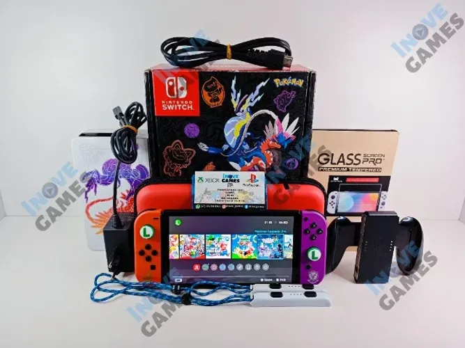 Nintendo Switch OLED Pokémon Desbloqueado Seminovo | Pego seu Console de Entrada!!!