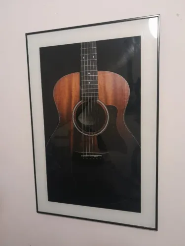 quadro de vidro violão