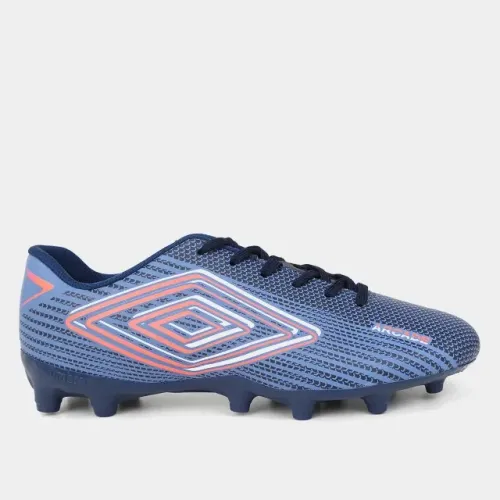 Chuteira Campo Umbro Arcade n° 42 Azul bico costurado