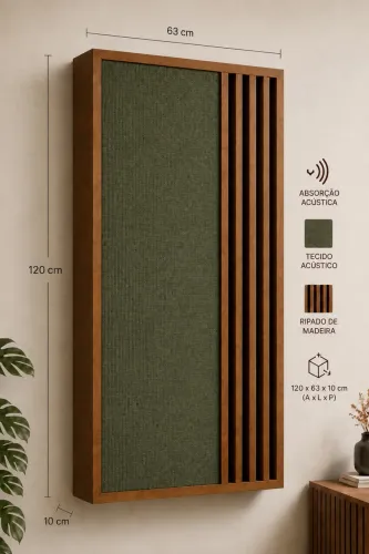 Painel Acústico Híbrido Premium