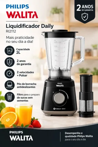 Liquidificador Philips Walita Daily RI2112 2L 600W