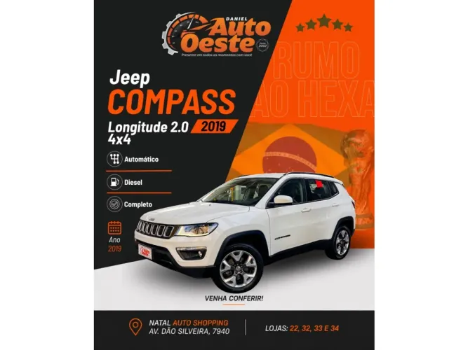 Jeep Compass Longitude 2.0 4X4 Dies. 16V Aut. 2019