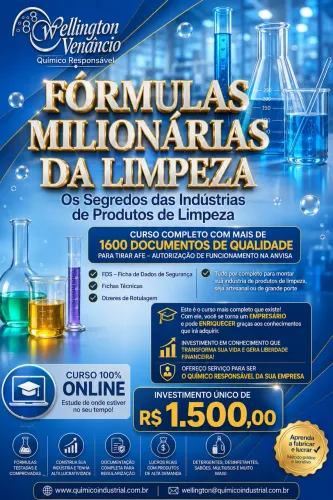 Curso completo de como Fabricar produtos de limpeza