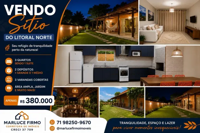 Casa tipo Sítio para venda tem 190 metros quadrados com 3 quartos em Centro - Entre Rios -