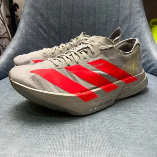 Adidas Adizero Adios Pro 4 Grey Two Lucid Red Prata Cinza Vermelho Original | Tamanho 39BR