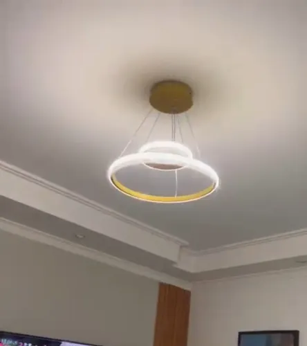 Lustre/luminária led pendente 3 tons