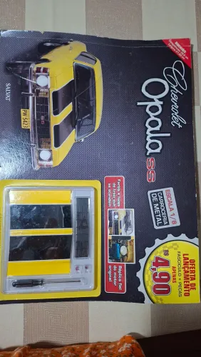 Modelismo - Coleção Montagem Chevrolet Opala SS. Escala 1:8 Editora Salvat. Fascículo 1e 2