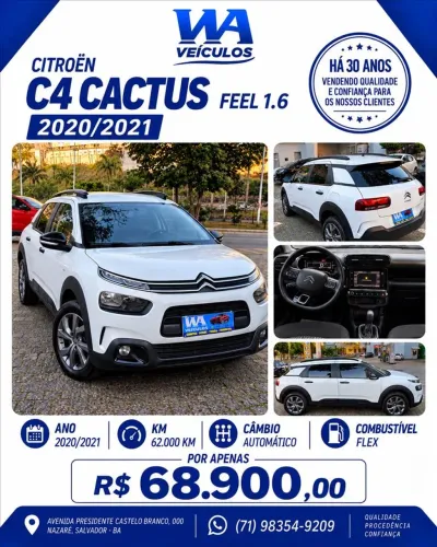 Citroen C4 Cactus Feel 1.6 16V Flex Aut. 2021
