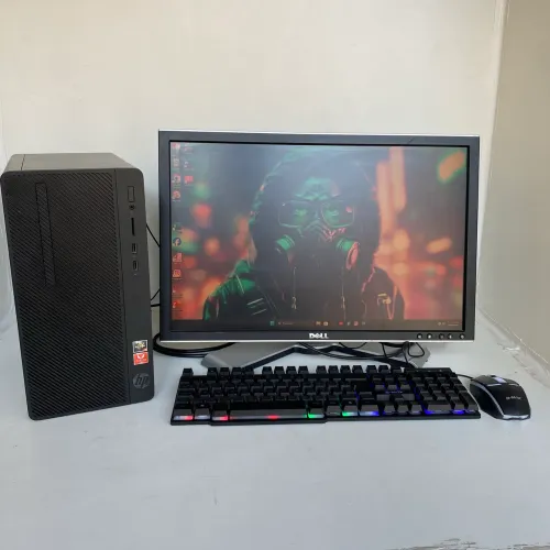 Conjunto Gamer Completo HP Ryzen 3 Pro | Monitor Dell 22 | Pronto para Usar