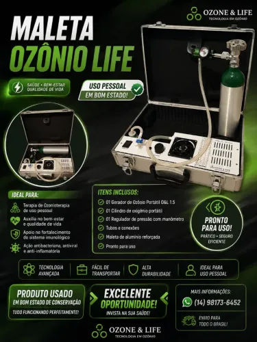 Maleta de ozônio portátil