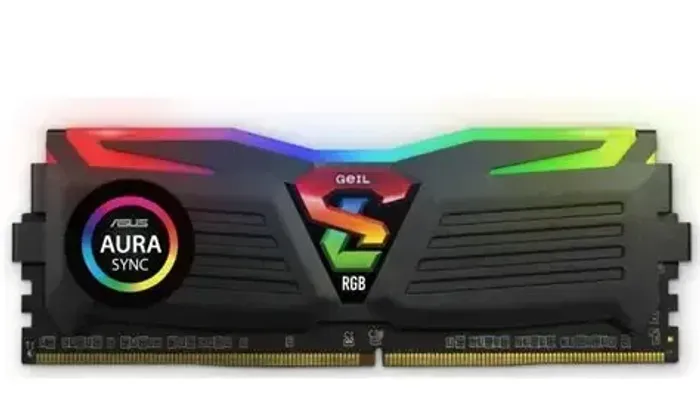 MEMÓRIA RAM GEIL 8GB DDR4 3000MHz PRETA RGB