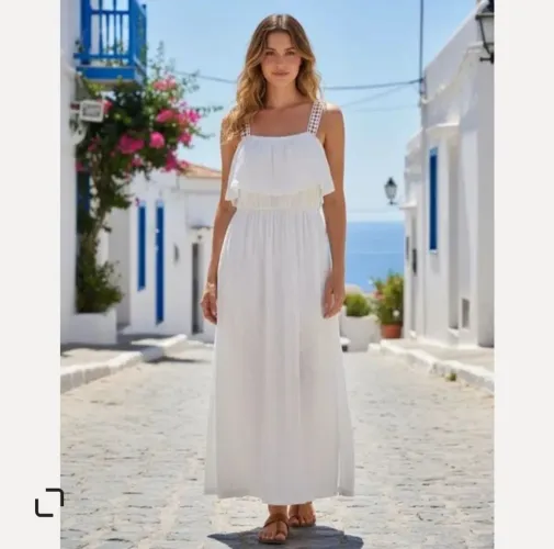 Vestido Branco Ensaio Gestante