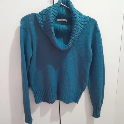 Casaco azul com gola Cantão tamanho P/M