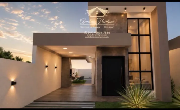 Casa 03 dormitórios em fase de construção 