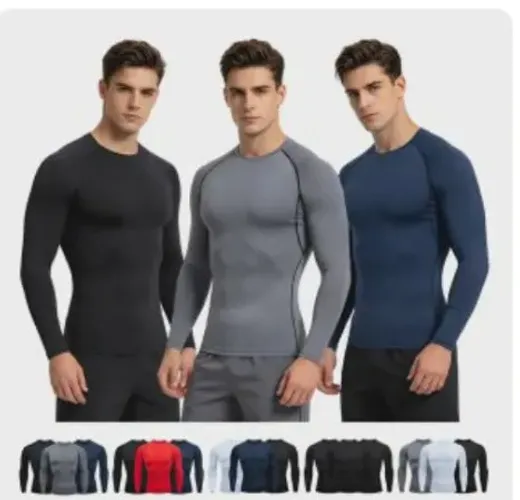 Camisetas Dry Fit manga longa - Masculina