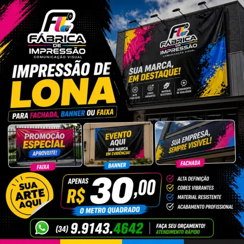Impressão Digital Adesivo ou Lona