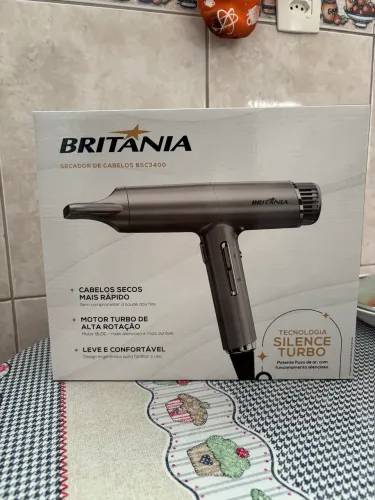 Secador Britania Silencioso 1600W 220V- Novo - Com Garantia!