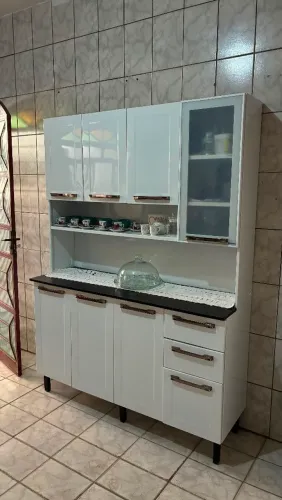Armário de Cozinha Itatiaia em Aço 8 portas - Semi Novo