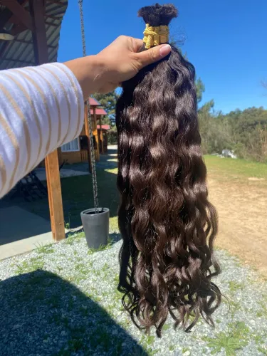 Cabelo Castanho virgem 170 gramas 50cm 