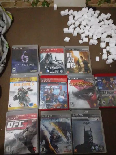 Kit com 10 Jogos Originais PS3 - The Last of Us, God of War, Resident Evil, Batman e mais