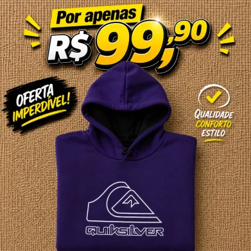 Moletom 3 Cabos Aveludado