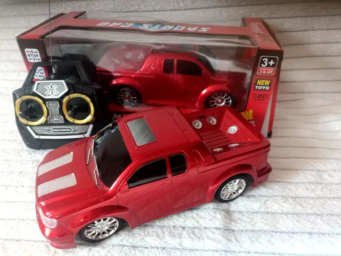 R$49.99 carrinho controle remoto novo0k acende luz farol camionete pick-up controle remoto