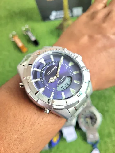 Relógio Atlântis Original Skaydiver Serie Prata 