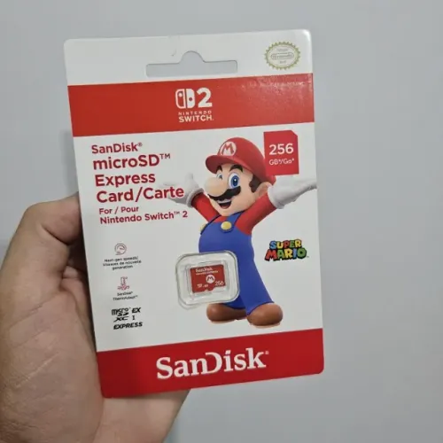 Cartão de Memória MicroSD Express SanDisk 256GB - Nintendo Switch 2 - Lacrado