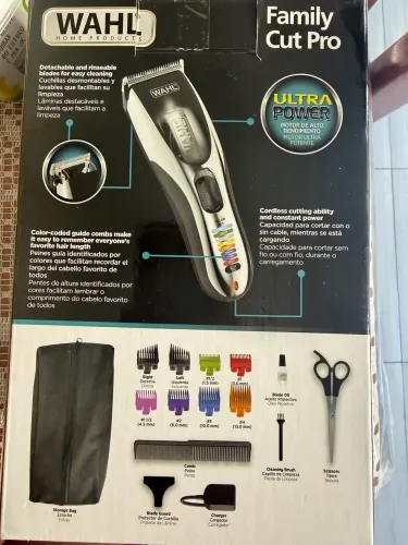 MÁQUINA DE CORTAR CABELO WAHL FAMILY CUR PRO