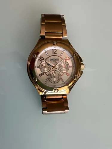 Relógio Mondaine Ouro Rose