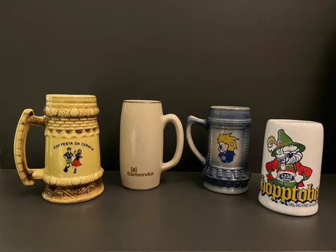 Canecas de chopp decorativas (4 unidades)