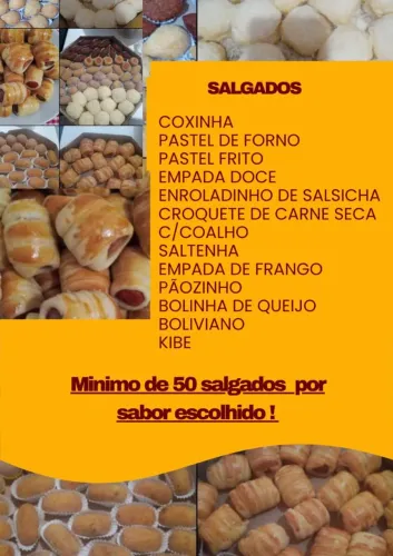 Salgados pra festa buffet