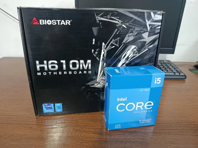 Processador i5 12600KF + Placa Biostar H610M