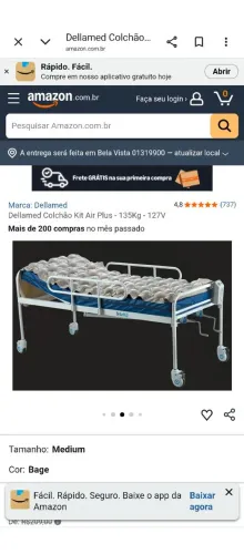 Cama Hospitalar Semi Nova - 1 mês de uso