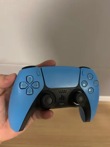 Controle DualSense Sem Fio PlayStation 5 Joystick Starlight Blue Sony CFI-ZCT1W