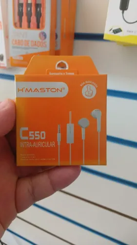 FONE DE OUVIDO INTRA-AURICULAR C550 - QUALIDADE E CONFORTO!