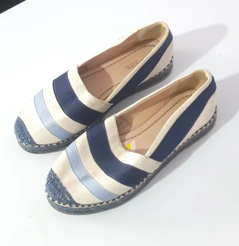 Sapatilha Mundial Listrada Azul Tenis Casual Feminino 35