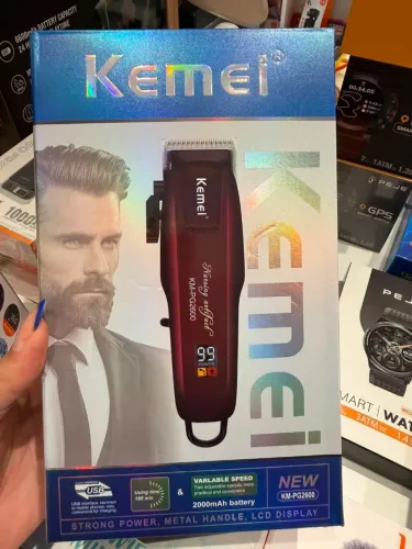 Maquina de cortar cabelo kemei